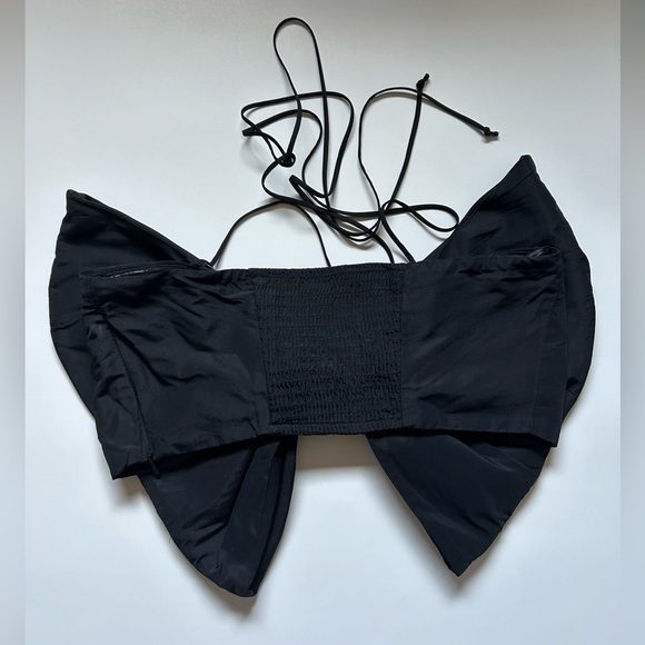 NWOT Viral Zara Black Bow Top Size S - Picture 6 of 8